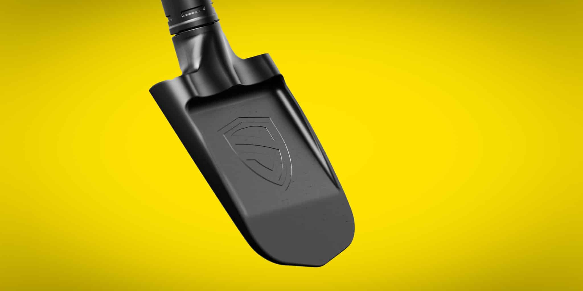 The Safety Shovel that detects electric currents and pipes beneath the ground to protect workers.